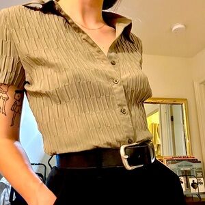 Fred David vintage kaki blouse - Medium